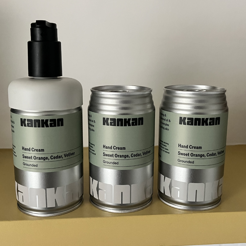 3 Pack Hand Cream Refills (Grounded) + 1 Pump in BLACK